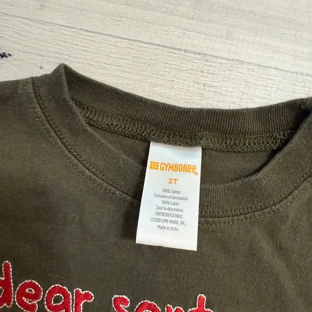 Gymboree baby dear Santa define good long sleeve shirt‎ 2T